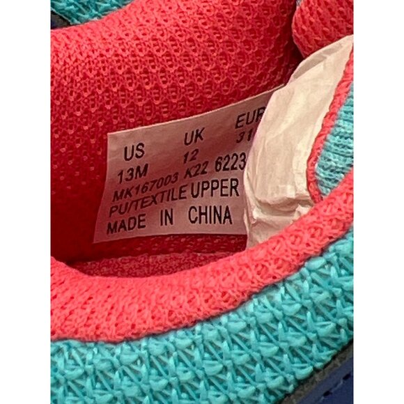 Merrell Kids Trail Runner Sneakers Blue Pink Swirl Pattern Athletic Shoes - Picture 6 of 8